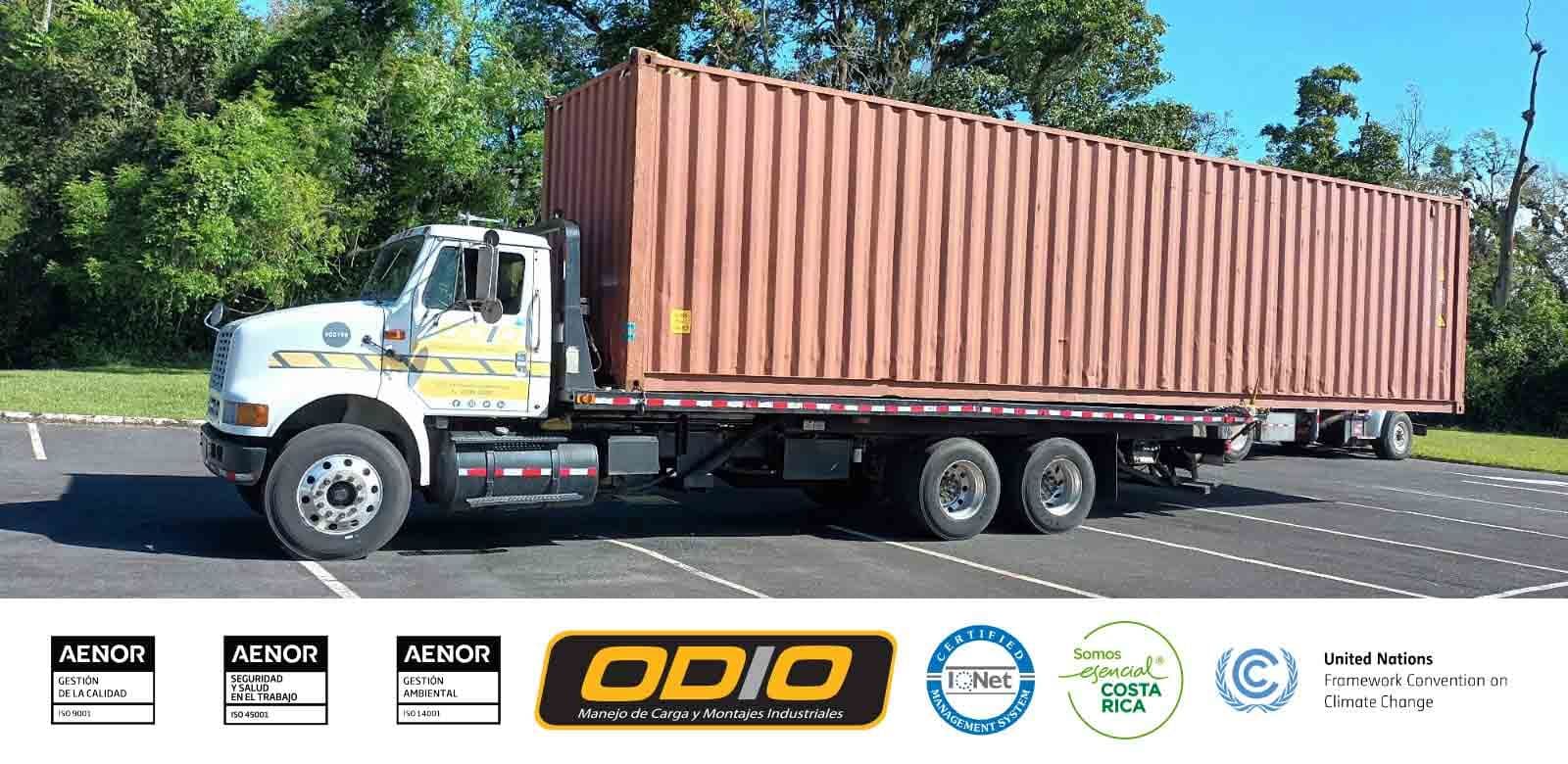 ¡Descarga de contenedor en el Tecnológico de Costa Rica!