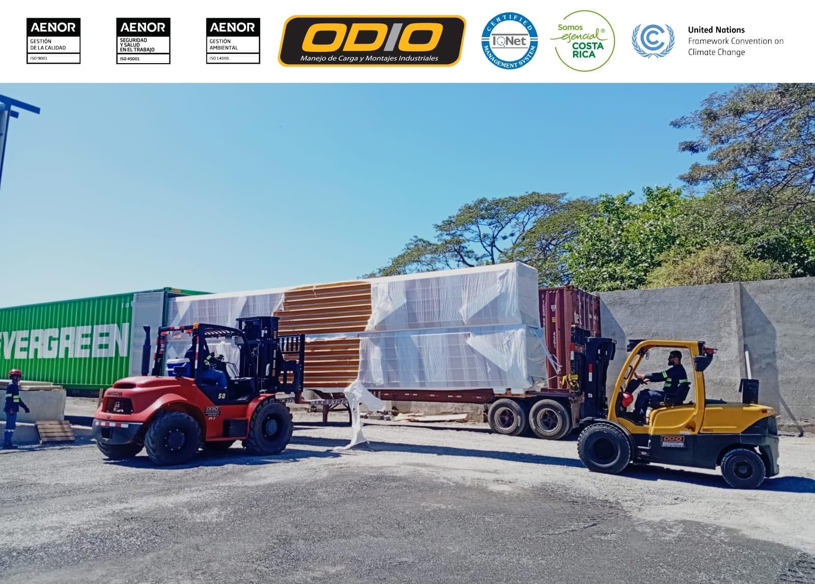 ¡Montacargas de 5tons 4x4 y 5tons en descarga doble!